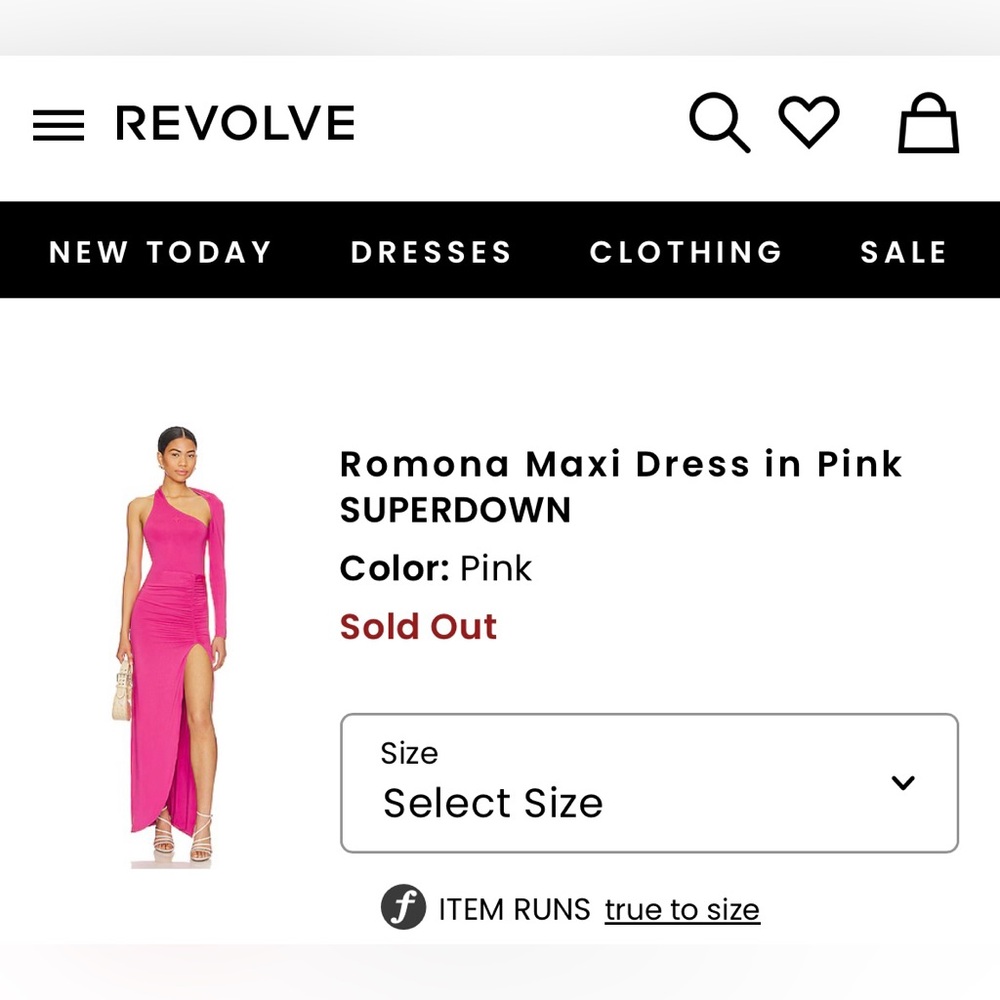NWT SUPERDOWN Ramona Maxi dress